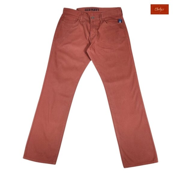 NEW Old Navy Brick Color Long Pants  Sz 32x32 (ID93) - Picture 1 of 11